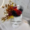 dddd Halloweenowa Czaszka z Kwiatami Mydlanymi