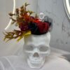 ssssssssssssss Halloweenowa Czaszka z Kwiatami Mydlanymi