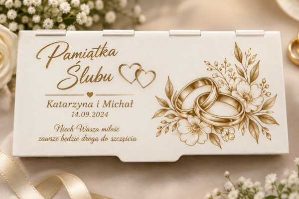 03f5bc6f-00d8-41af-8812-ee150d4450c2 Personalizowane pudełeczko na pieniądze z życzeniami