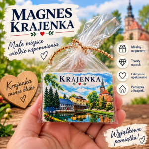 Magnes ceramiczny KRAJENKA – wyjątkowa pamiątka ❤️
