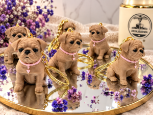 🐶 Brelok Mops 3D – mały psiak, dużo uroku!