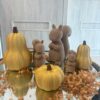 Jesienny Zestaw Dekoracji 3D Dynie Wiewiórki 6 szt. Ozdoby Jesienne