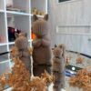 🐿️ ZESTAW 3 DEKORACYJNYCH WIEWIÓREK 3D – 15 / 10 / 7 CM