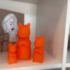 🐿️ ZESTAW 3 DEKORACYJNYCH WIEWIÓREK 3D – 15 / 10 / 7 CM